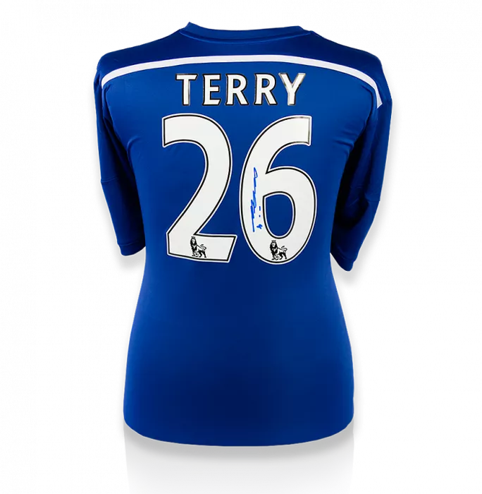 John Terry Back Signed Chelsea 2014-15 Home Shirt