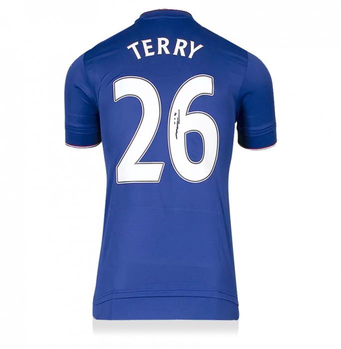 John Terry Back Signed Chelsea 2015-16 Home Shirt