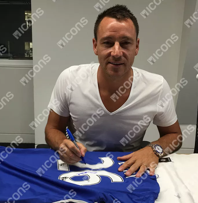 John Terry Back Signed Chelsea 2016-17 Home Shirt