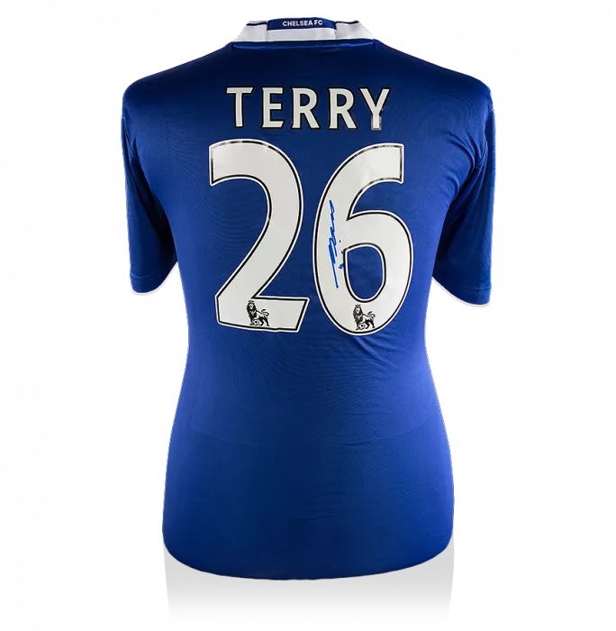 John Terry Back Signed Chelsea 2016-17 Home Shirt