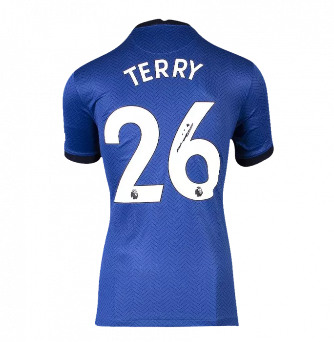 John Terry Back Signed Chelsea 2020-21 Home Shirt In Classic Frame
