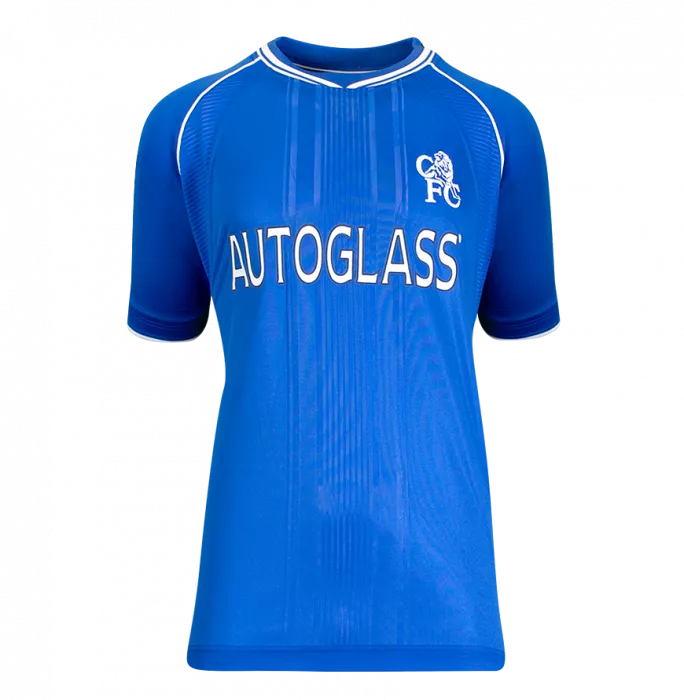 John Terry Chelsea FC Back Signed 1999-01 Home Shirt In Classic Frame