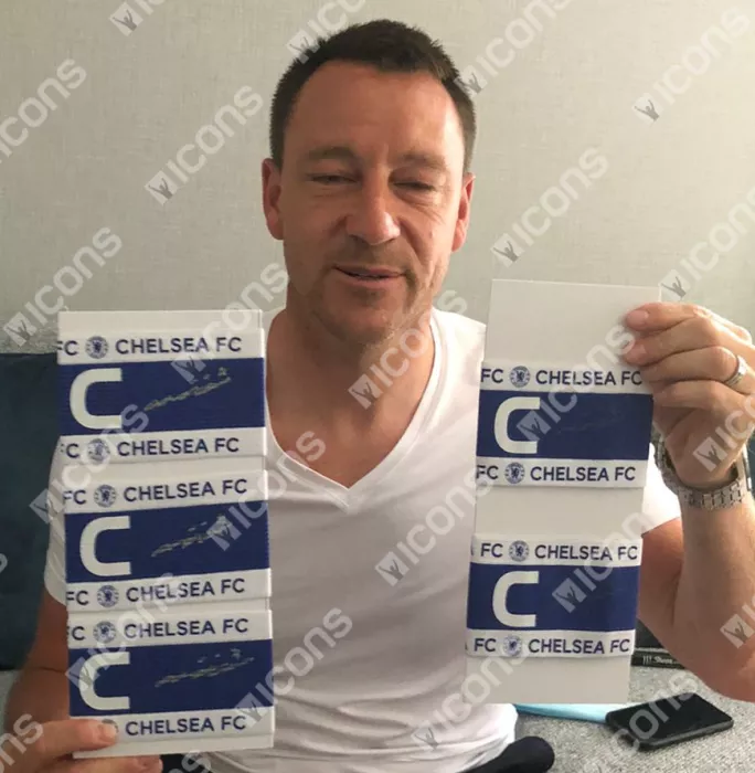John Terry Signed And Framed Chelsea Captain's Armband