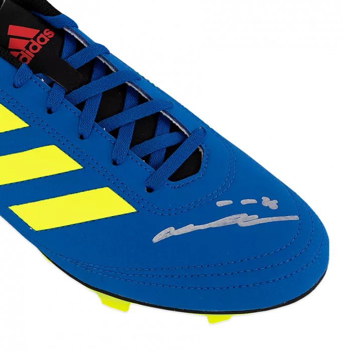 John Terry Signed Blue And Yellow Adidas Boot In Acrylic Case