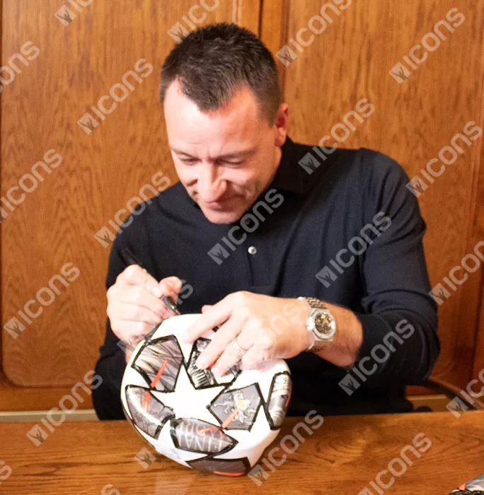 John Terry Signed UEFA Champions League Football
