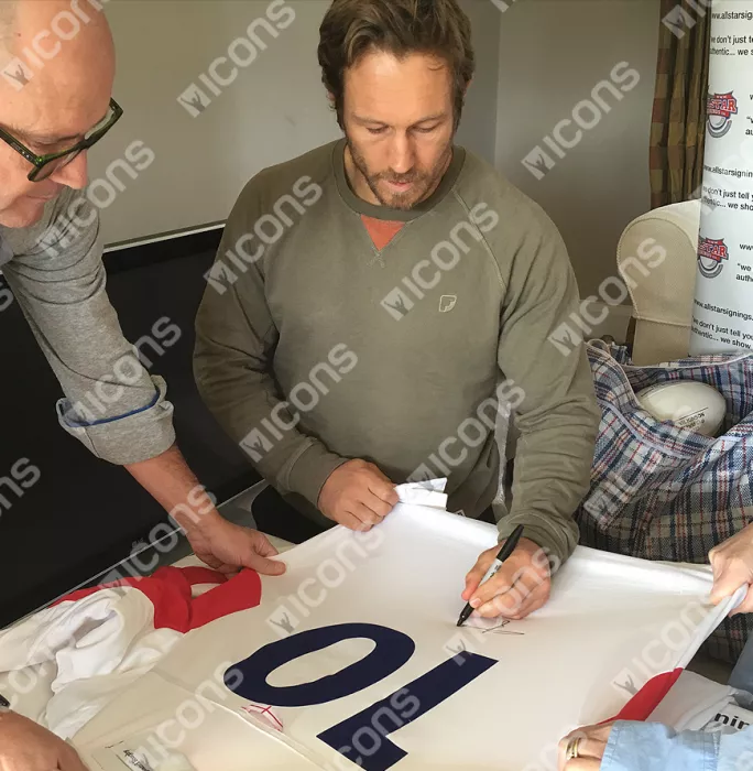 Jonny Wilkinson Back Signed England Rugby Shirt