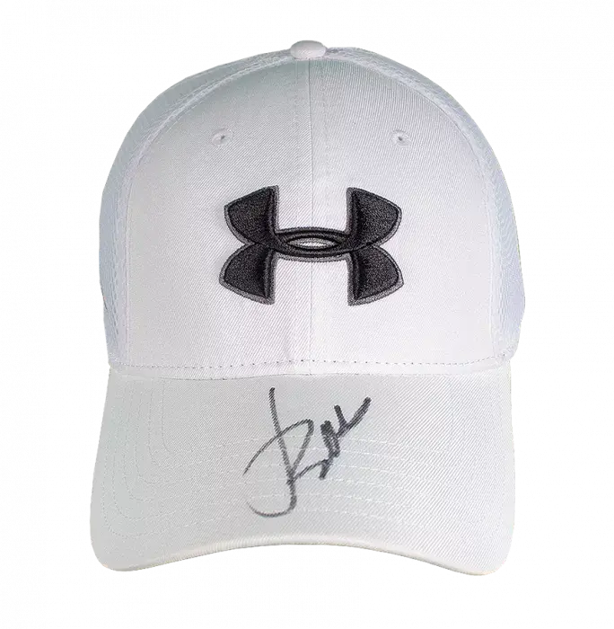 Jordan Spieth Signed White Under Armour Golf Cap