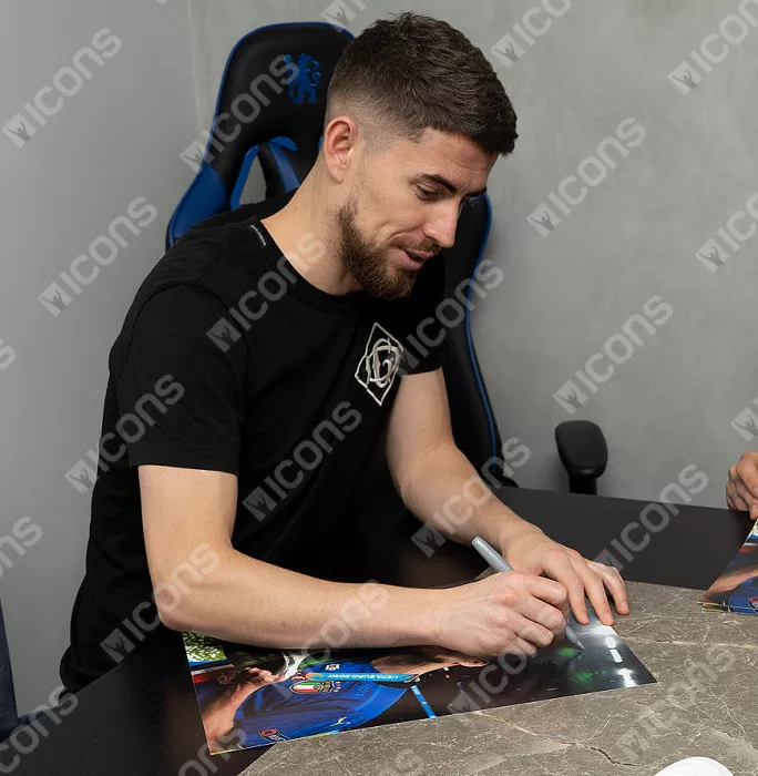 Jorginho Signed Italy Photo: UEFA EURO 2020 Winner