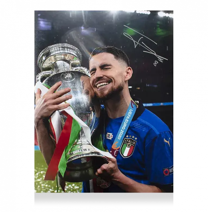 Jorginho Signed Italy Photo: UEFA EURO 2020 Winner