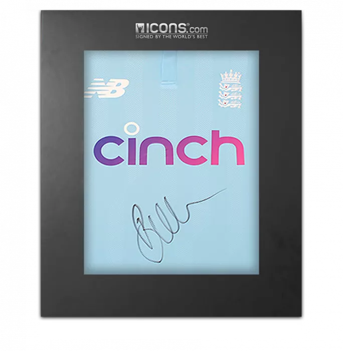 Jos Buttler Front Signed England One Day Cricket Shirt In Deluxe Packaging