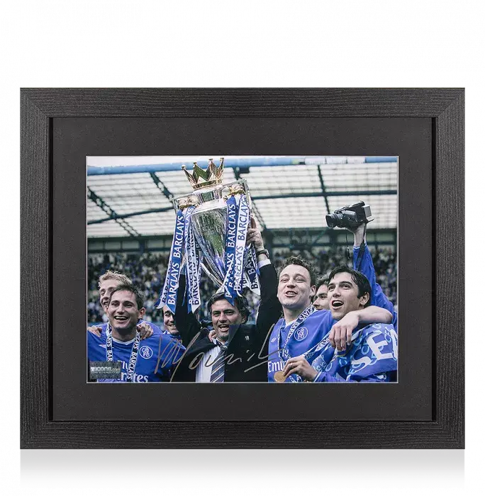 Jose Mourinho Signed Photo In Black Wooden Frame: 2004-05 Premier League Winner