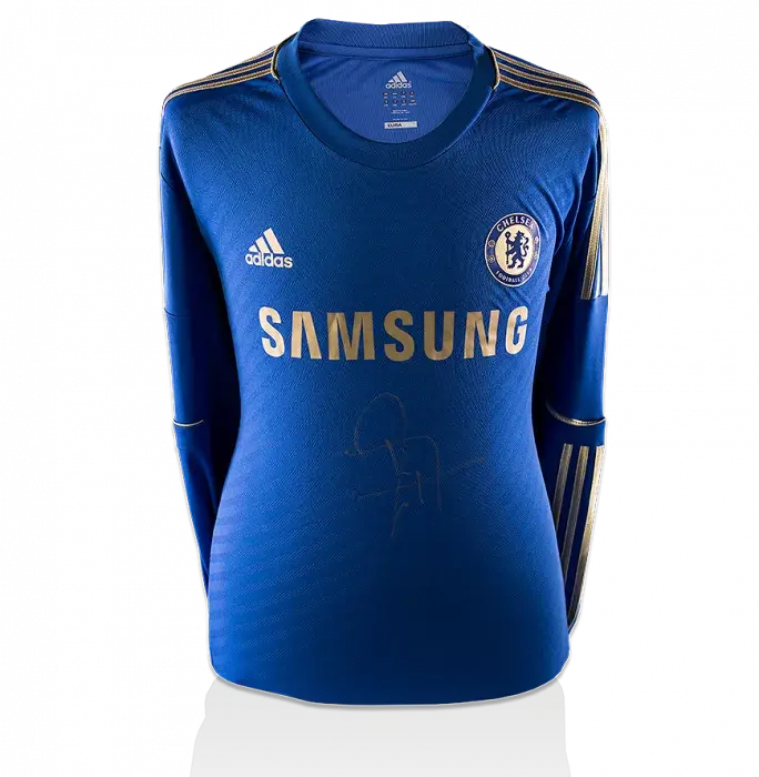 Juan Mata Front Signed Chelsea 2012-13 Home Shirt