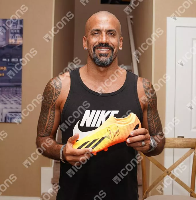 Juan Sebastian Veron Signed Orange Adidas Boot