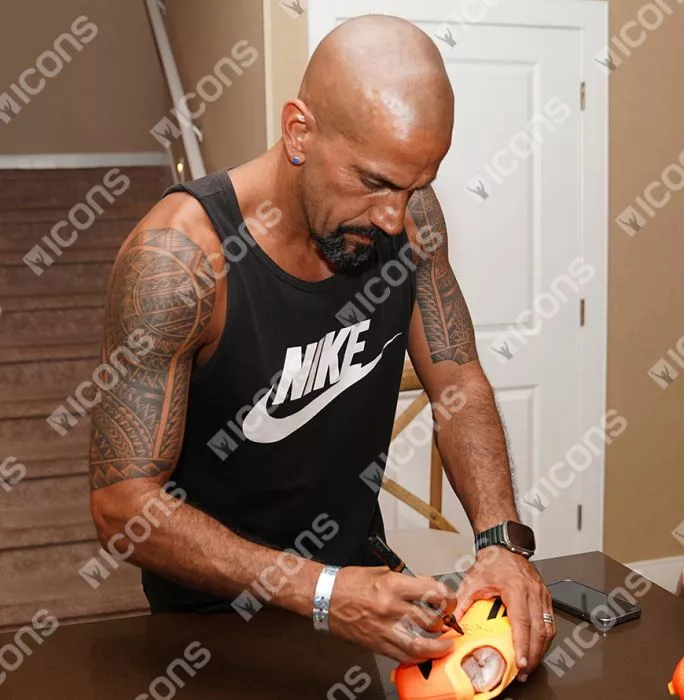 Juan Sebastian Veron Signed Orange Adidas Boot