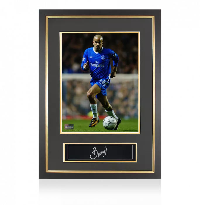 Juan Sebastian Veron Signed Plaque and Photo Frame: Chelsea FC Legend