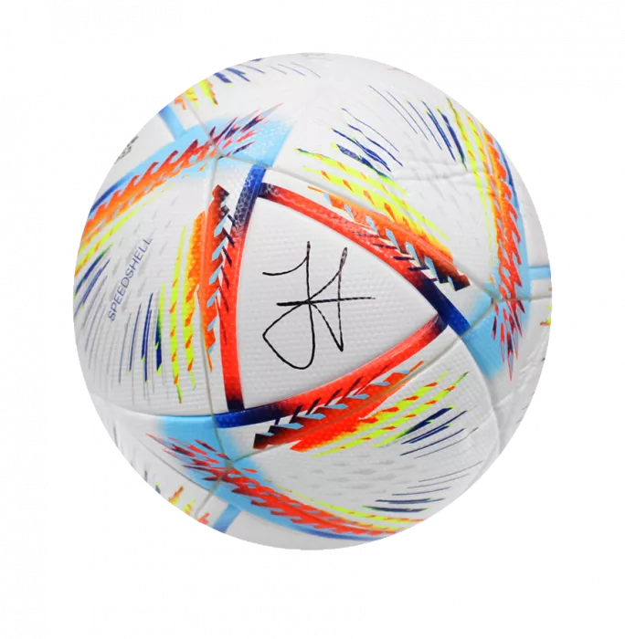 Julian Alvarez Official 2022 FIFA World Cup™ Signed Football In Acrylic Case