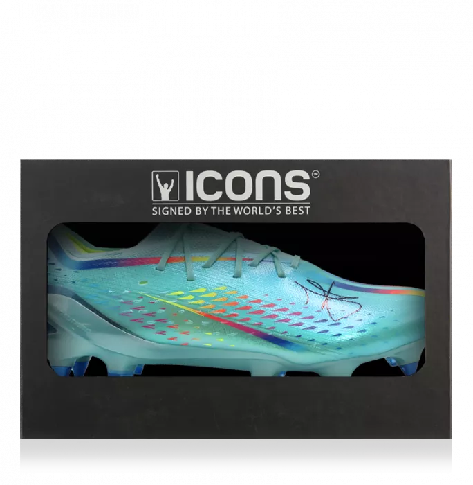 Julian Alvarez Signed Adidas X Speedportal .1 Boot In Deluxe Packaging