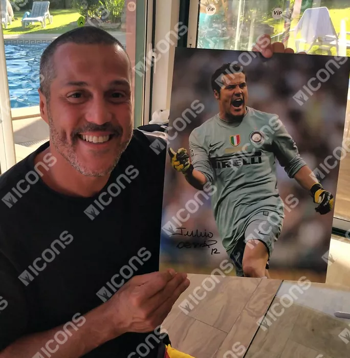 Julio Cesar Signed Internazionale Photo: 2010 UEFA Champions League Winner