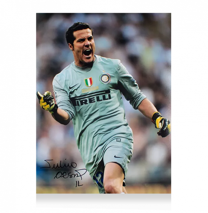 Julio Cesar Signed Internazionale Photo: 2010 UEFA Champions League Winner