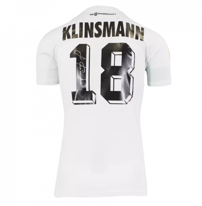 Jurgen Klinsmann Official FIFA World Cup™ Back Signed And Hero Framed Modern Germany Home Shirt