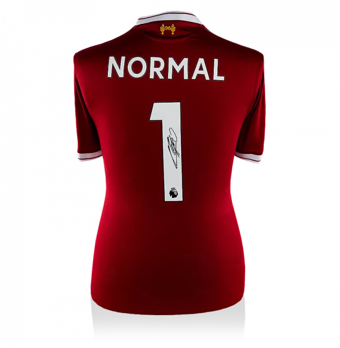 Jurgen Klopp Back Signed Liverpool 2017-18 Home Shirt: The Normal One Edition