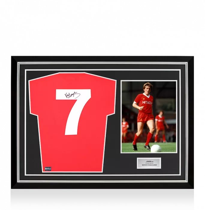 Kenny Dalglish Back Signed Liverpool FC 1978 Home Shirt In Hero Frame: Option 1