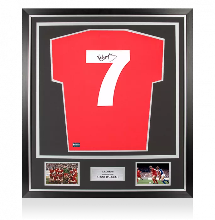 Kenny Dalglish Back Signed Liverpool FC 1978 Home Shirt In Classic Frame