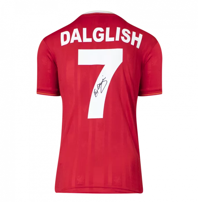 Kenny Dalglish Back Signed Liverpool FC 1986 Home Shirt In Hero Frame: Option 1