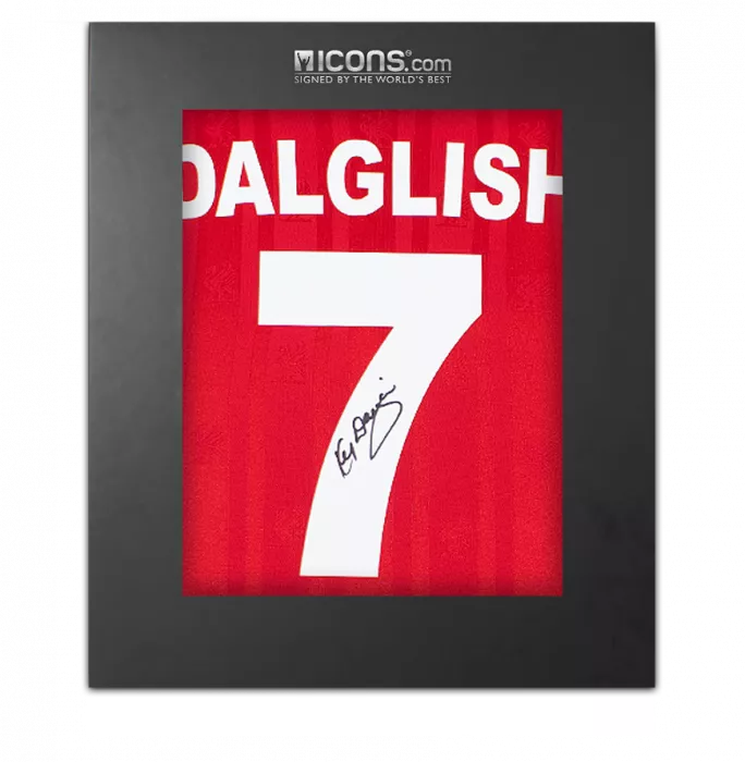 Kenny Dalglish Back Signed Liverpool FC 1986 Home Shirt In Deluxe Packaging
