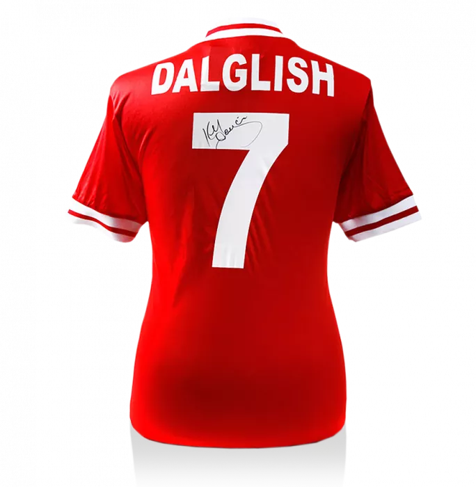 Kenny Dalglish Back Signed Retro Liverpool Home Shirt