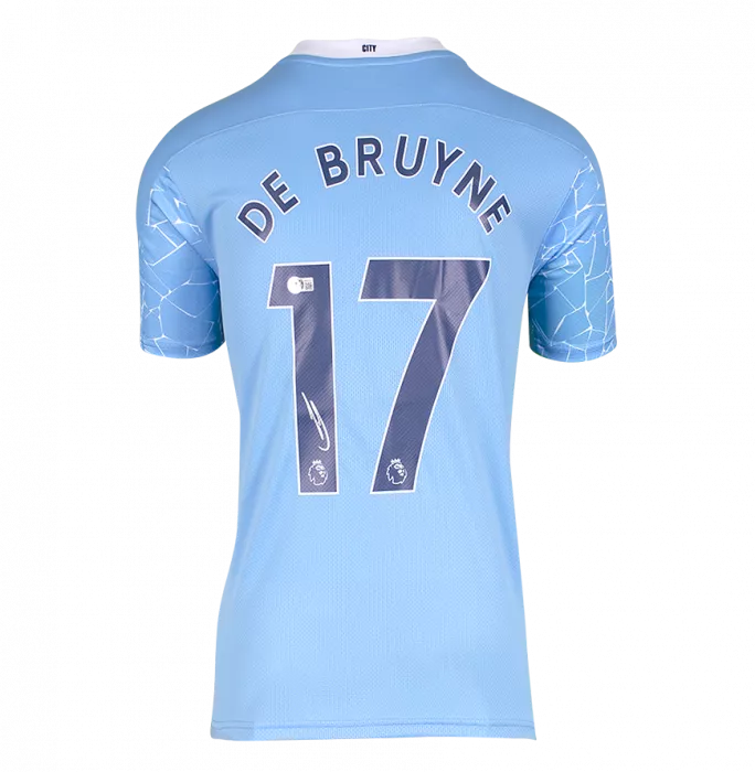 Kevin De Bruyne Signed Manchester City 2020-21 Home Shirt