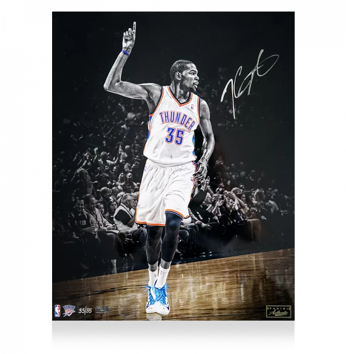 Kevin Durant Signed Oklahoma City Thunder Photo: KD