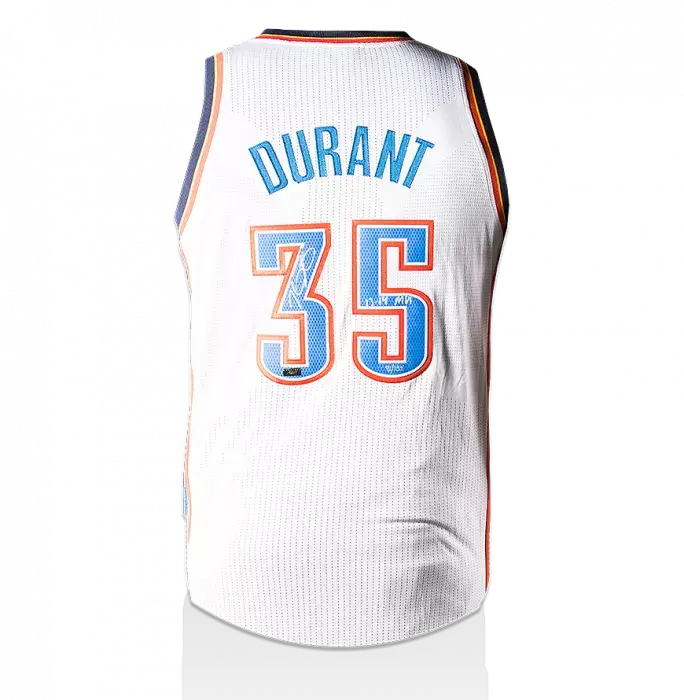 Kevin Durant Signed White Oklahoma City Thunder Jersey: MVP