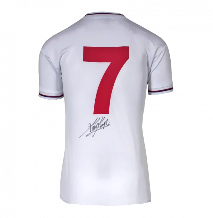 Kevin Keegan Back Signed England 1982-83 Home Shirt In Hero Frame: Option 1