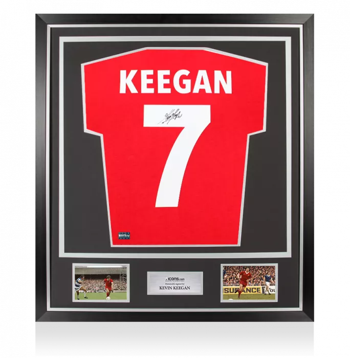Kevin Keegan Back Signed Liverpool 1978 Retro Shirt In Classic Frame