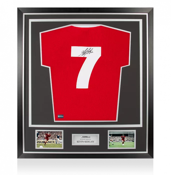 Kevin Keegan Back Signed Retro Liverpool Home Shirt In Classic Frame