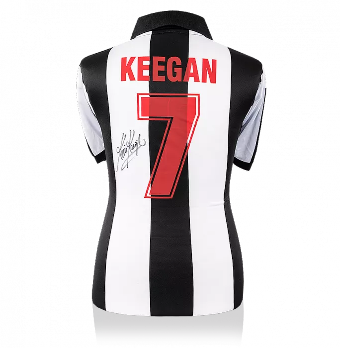 Kevin Keegan Back Signed Retro Newcastle United Home Shirt
