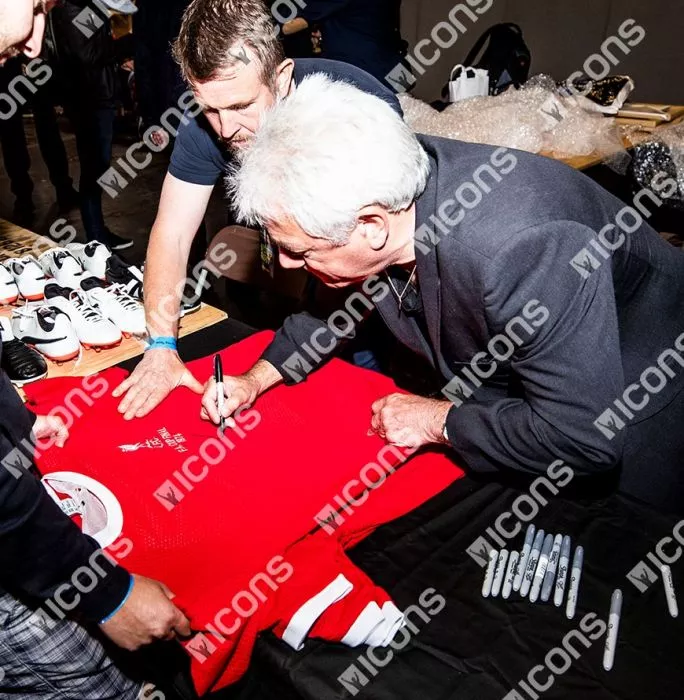 Kevin Keegan Front Signed Retro Liverpool Shirt 1974 FA Cup Final Edition In Hero Frame: Option 1