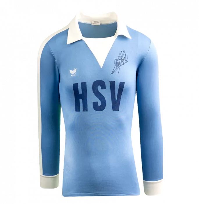 Kevin Keegan Official Ballon D'Or™ Front Signed And Hero Framed Hamburg SV 1977-1980 Home Shirt