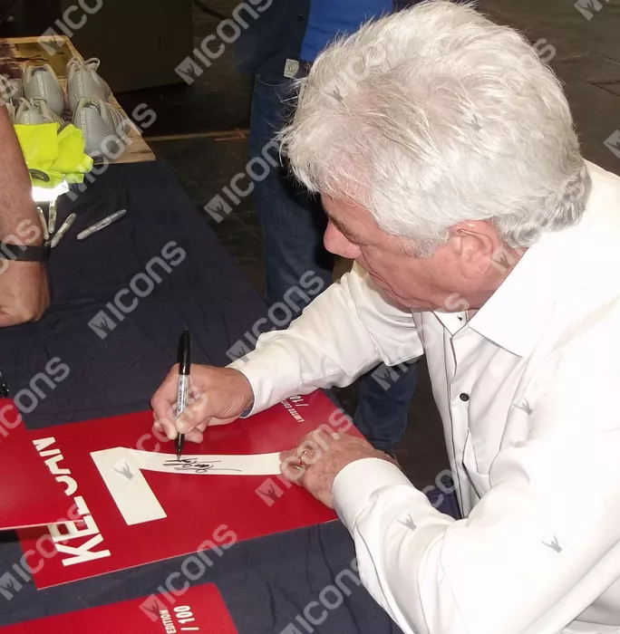 Kevin Keegan Signed Liverpool Shirt Print In 1977 European Cup Medal Frame
