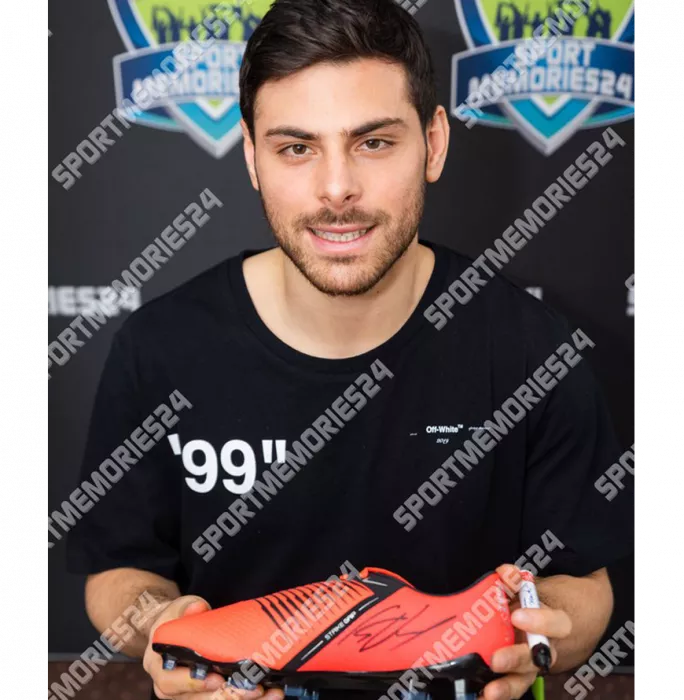 Kevin Volland Signed Red And Black Nike Phantom Venom Boot In Bubble Frame: Bayer Leverkusen