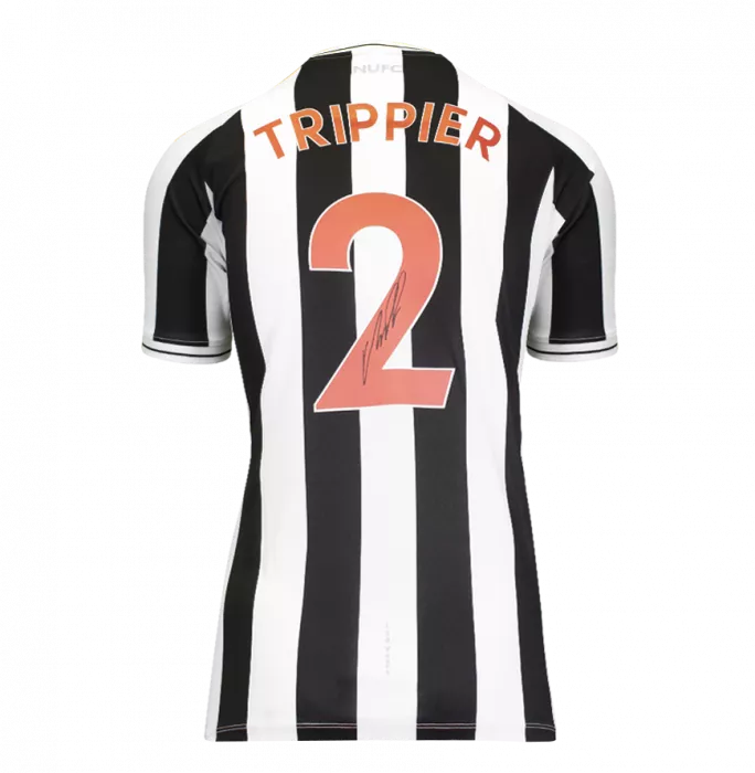 Kieran Trippier Back Signed Newcastle United 2022-23 Home Shirt