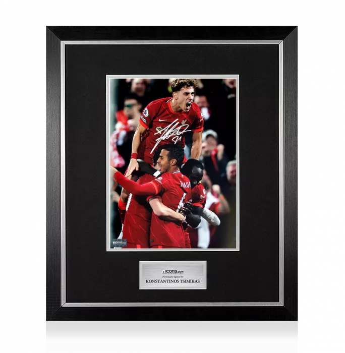 Konstantinos Tsimikas Signed Liverpool FC Photo In Premium Photo Frame: Reds Star