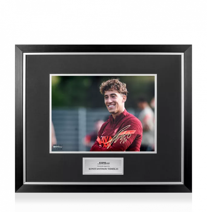 Konstantinos Tsimikas Signed Liverpool FC Photo In Premium Photo Frame: Signing Day