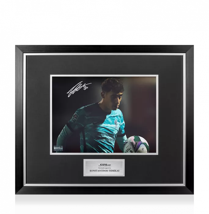 Konstantinos Tsimikas Signed Liverpool FC Photo In Premium Photo Frame: Reds Hero