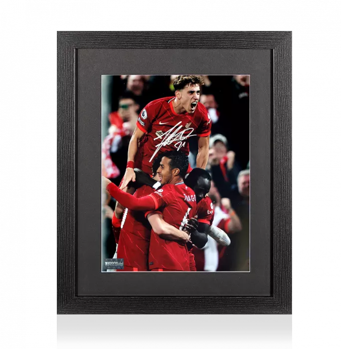 Konstantinos Tsimikas Signed Liverpool FC Photo In Black Wooden Frame: Reds Star