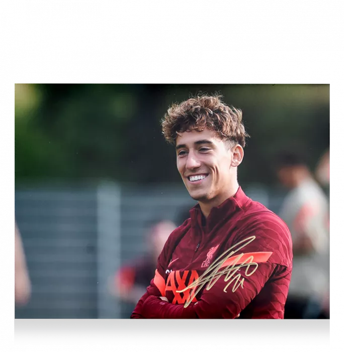 Konstantinos Tsimikas Signed Liverpool FC Photo In Black Wooden Frame: Signing Day