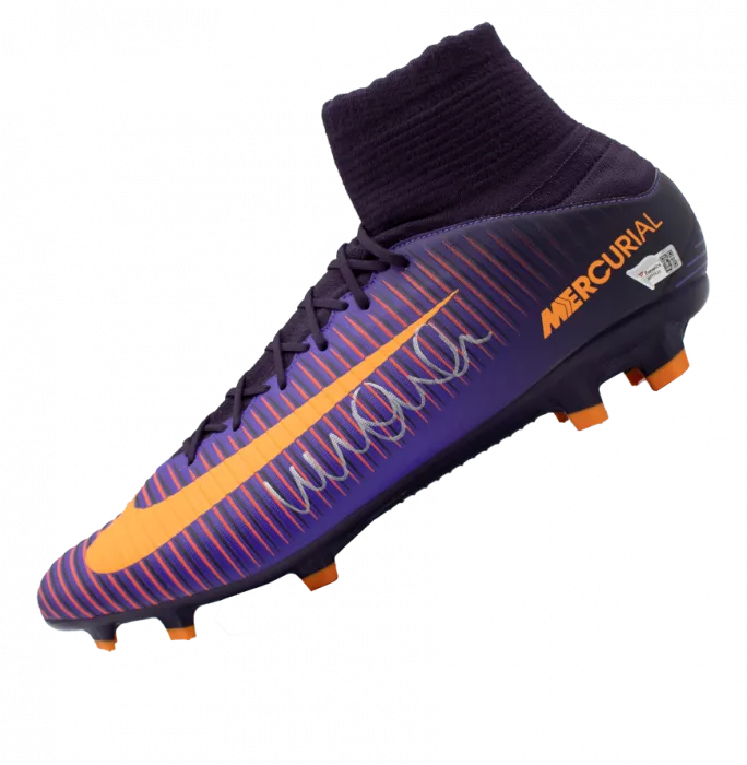 Kyle Walker Signed Nike Mercurial Purple Boot