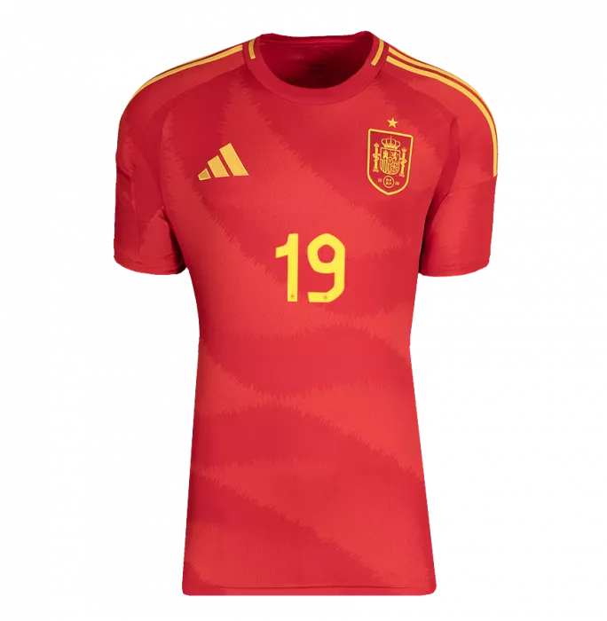 Lamine Yamal Back Signed Spain 2024-25 Home Shirt In Hero Frame: Option 1