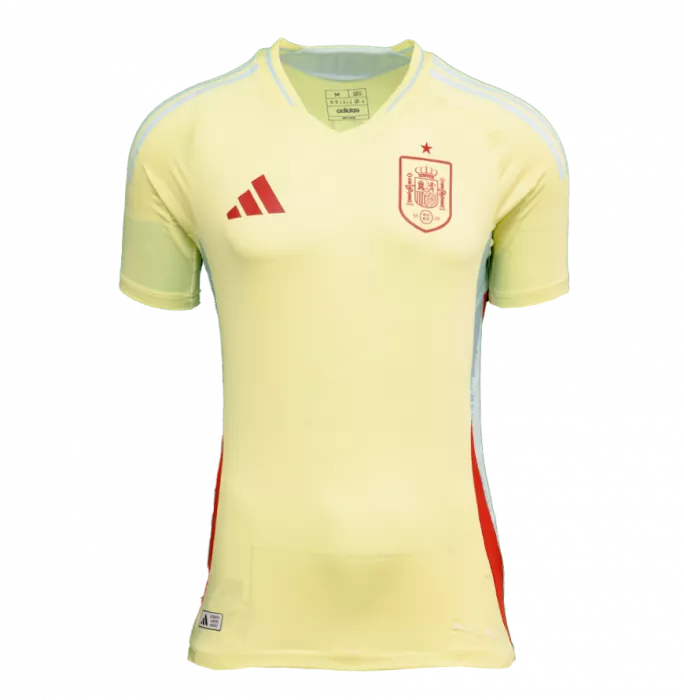 Lamine Yamal Back Signed Spain Authentic 2024-25 Away Shirt In Classic Frame